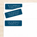 Search for dark blue return address labels Modern