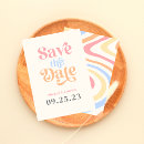 Search for retro wedding save the dates Colourful