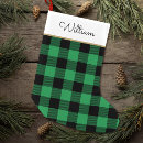 Search for lettering christmas stockings Buffalo plaid