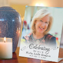 Search for celebration of life signs Black and white