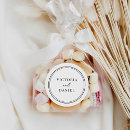 Search for bride and groom wedding stickers Elegant simple