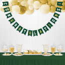 Search for green and gold bunting flags Graduation