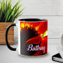 Search for red and yellow mugs Colourful