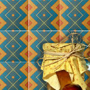 Search for orange checkered tiles Plaid