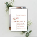 Search for burnt sienna invitations Minimalist