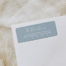 Search for blue return address labels Minimalist