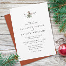 Search for mistletoe wedding invitations Simple
