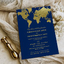 Search for world map invitations Elegant
