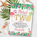 Search for pink watercolor flamingo cards Luau