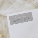 Search for gray return address labels Modern