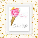 Search for ice cream wedding signs Watercolor