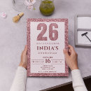 Search for 26th birthday invitations Elegant
