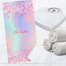 Search for glitter bath towels Blush pink