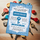 Search for blue key invitations Party