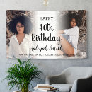Search for 40th birthday signs Elegant