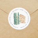 Search for round wedding return address labels Rustic