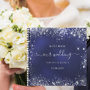 Search for monogrammed wedding guest books Newly weds