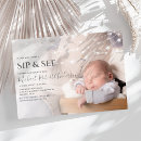 Search for sip and see party invitations Meet the baby