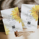 Search for sunflower save the dates Qr code