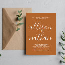 Search for dark orange invitations Minimalist