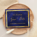 Search for 40th birthday save the date postcards Gold
