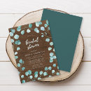 Search for rustic bridal shower invitations Eucalyptus