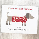 Search for white dog christmas cards Modern