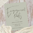 Search for green engagement party invitations Modern