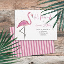 Search for watercolor flamingo birthday invitations Bird