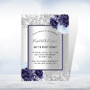 Search for blue and silver invitations Winter