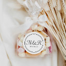 Search for stationary wedding stickers Initials