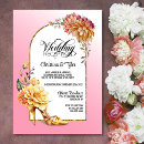 Search for gold high heel shoe invitations Modern