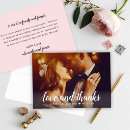 Search for pink black wedding thank you cards Love and thanks