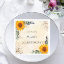 Search for sunflower napkins Floral