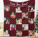 Search for red photo blankets Buffalo plaid