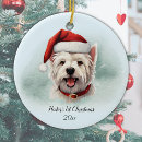 Search for terrier christmas tree decorations Watercolor