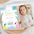 Search for flamingo and pineapple invitations For kids