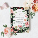 Search for dark pink rose invitations Rose gold foil