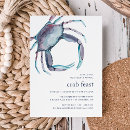 Search for crab feast invitations Coastal style