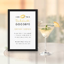 Search for goodbye kiss invitations Black and gold