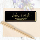 Search for black gold return address labels Minimal