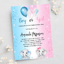 Search for baby sprinkle party invitations Pink and blue