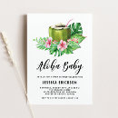 Search for aloha baby shower invitations Watercolor
