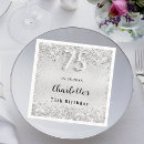 Search for 75th birthday napkins Stylish