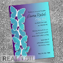 Search for butterfly bar bat mitzvah invitations Butterflies