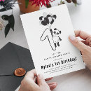 Search for black white 1st birthday invitations First birthday party