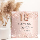 Search for 18th birthday guest books Rose gold