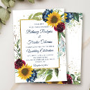 Search for sunflower and burgundy wedding invitations Botanical