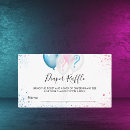 Search for gender reveal diaper raffle tickets Pink and blue