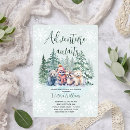 Search for winter woodland baby shower invitations Snowy forest
